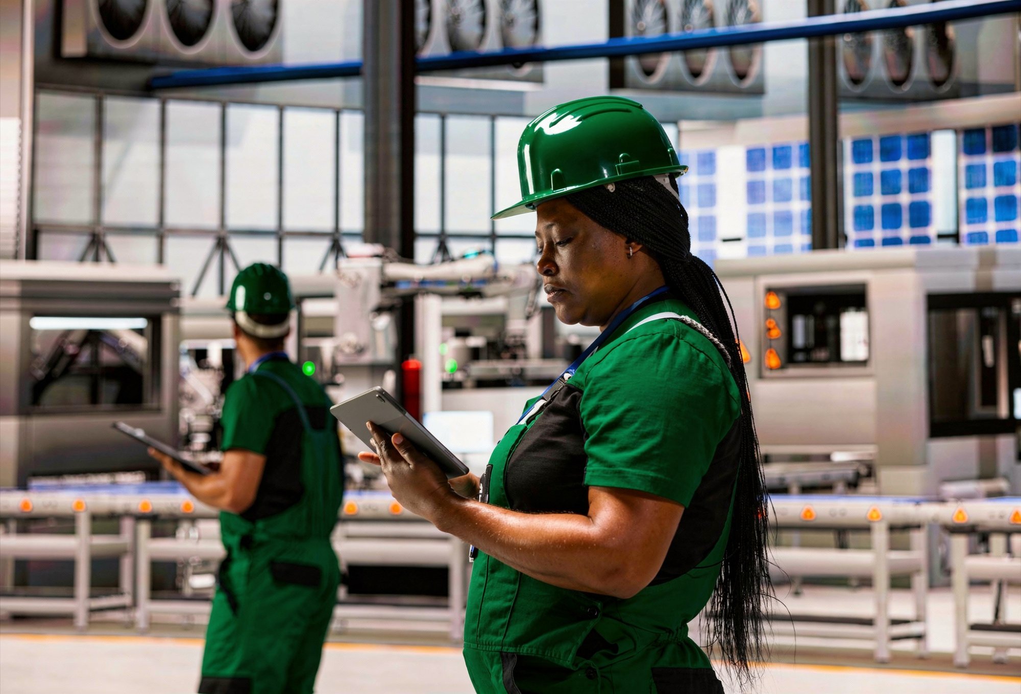 Inspeção técnica realizada em equipamento industrial